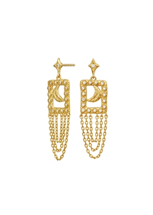 Barbra earrings Forgyldt Maanesten